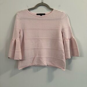 Women’s White House Black Market Elegant Pink Bell Sleeve Top